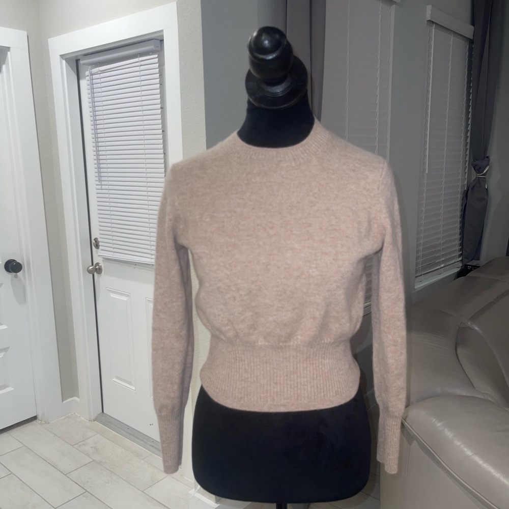 Quince 100% Mongolian cashmere cropped sweater Sz XS